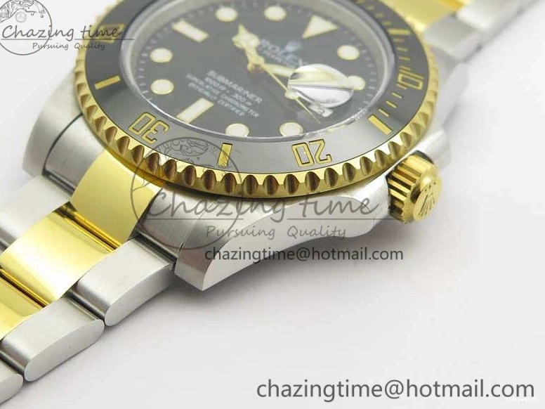 YG 116613LN Noob On Submariner SS Black V5 A2836 Bracelet Dial Edition 1:1 Best 0403